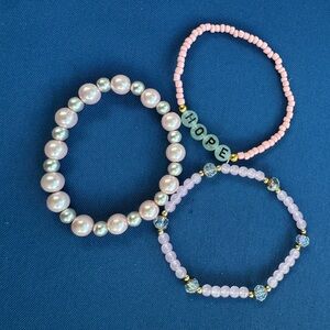 Beaded Bracelet Set of 3